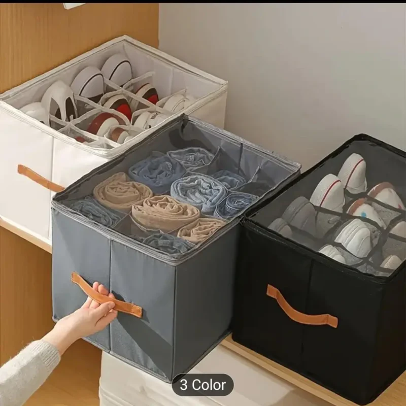 ClosetFlex 6-Pair Foldable Shoe Organizer